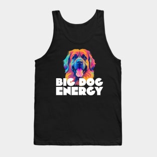 Big Dog Energy Leonberger Colorful Graphic Print Tank Top